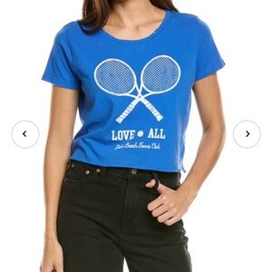💯✅ NEW! Blue Tennis Graphic T-Shirt